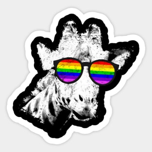 LGBT Gay Giraffe Gay Pride Sticker